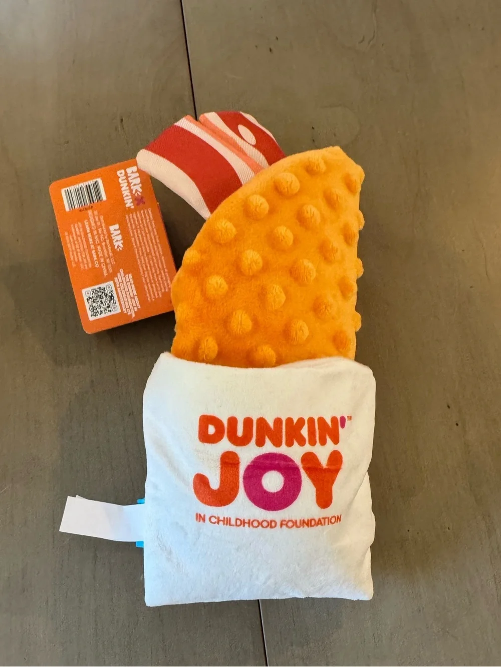 Dunkin x Barkbox- Wake-Up Wrap Plush Multi-Part Dog Toy- 2026